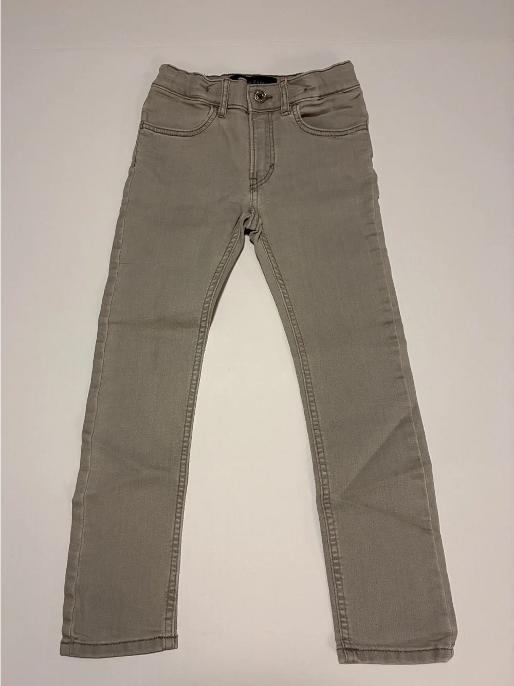 Kids Slim Straight Jeans in Light Taupe